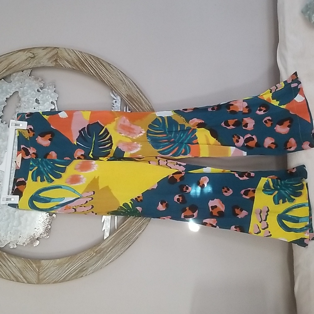 🧡Colorful rayon pants NWT